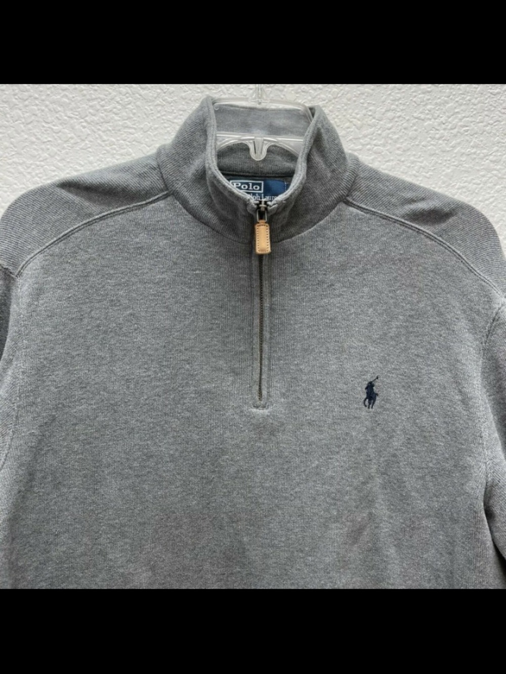 Polo Ralph Lauren  Size XLT Grey Quarter-Zip Sweatshirt